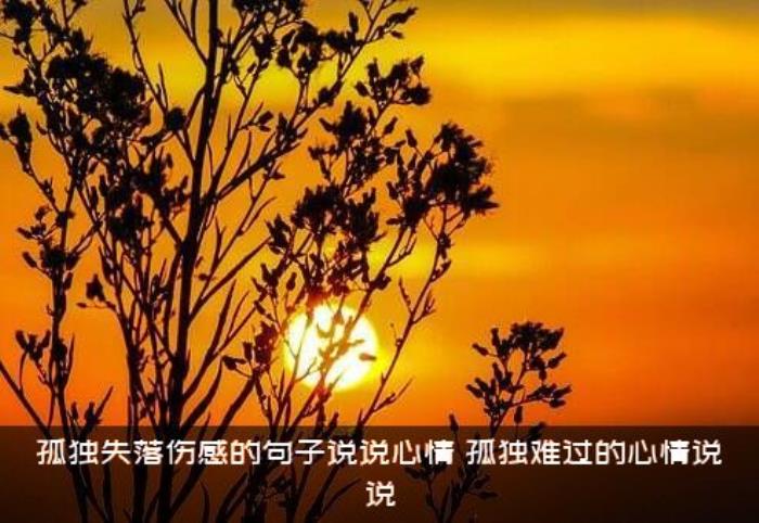 孤独失落伤感的句子说说心情，孤独难过的心情说说