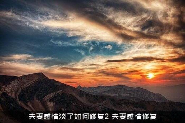 夫妻感情淡了如何修复2（夫妻感情修复）
